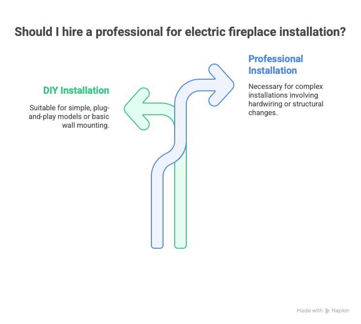 Should a Professional Be Hired for Electric Fireplace Installation?