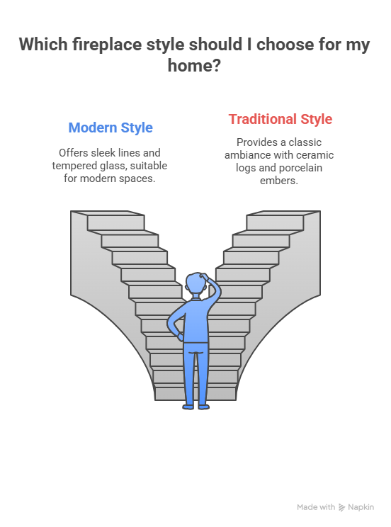 Which fireplace style should I choose for my home?